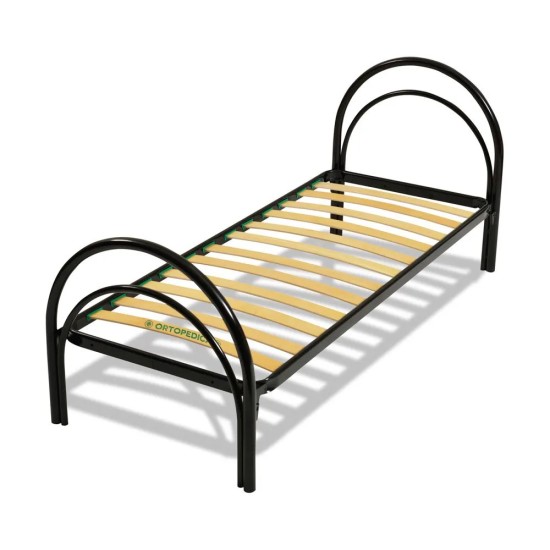 Struttura letto singolo 80x190 con rete a doghe flessibili modello Arco
