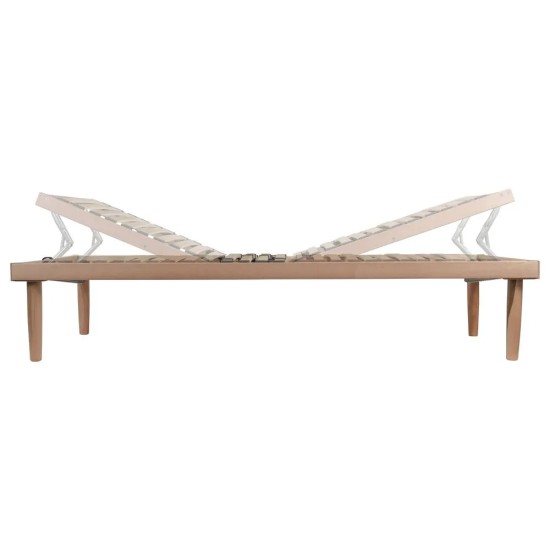 Rete letto in legno reclinabile profilo