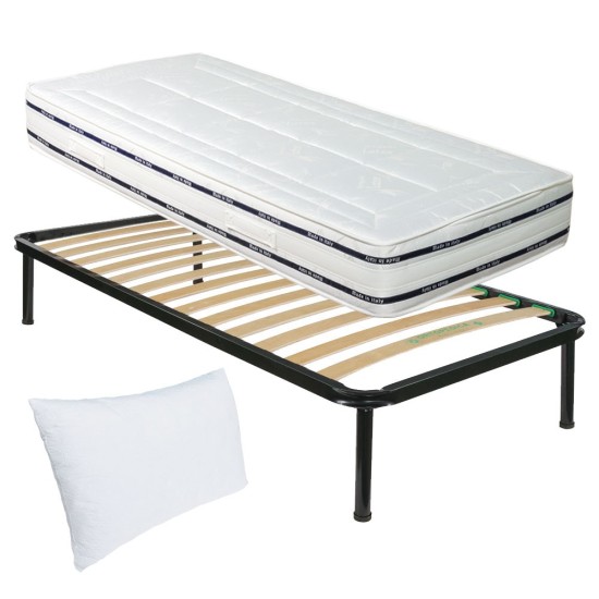 Kit 80x190 Materasso Memory FINLANDIA + Rete a doghe + Guanciale