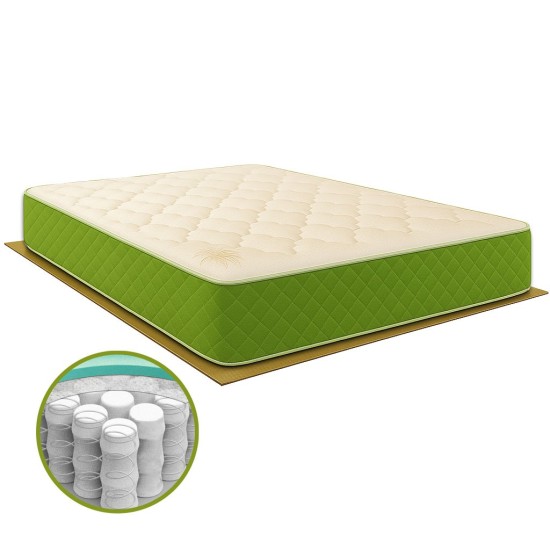 Materasso a molle insacchetate e memory Irlanda H25 con fodera aloe vera