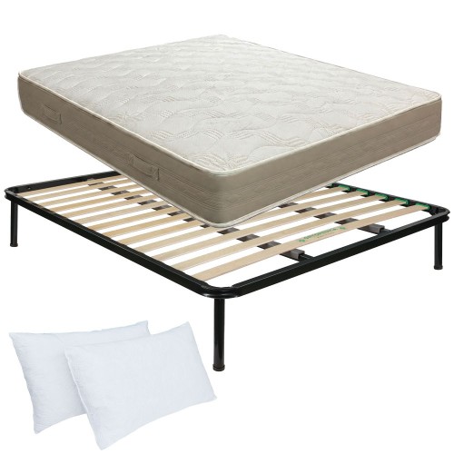 Kit 160x190 Materasso Memory FINLANDIA + Rete a doghe + Guanciale