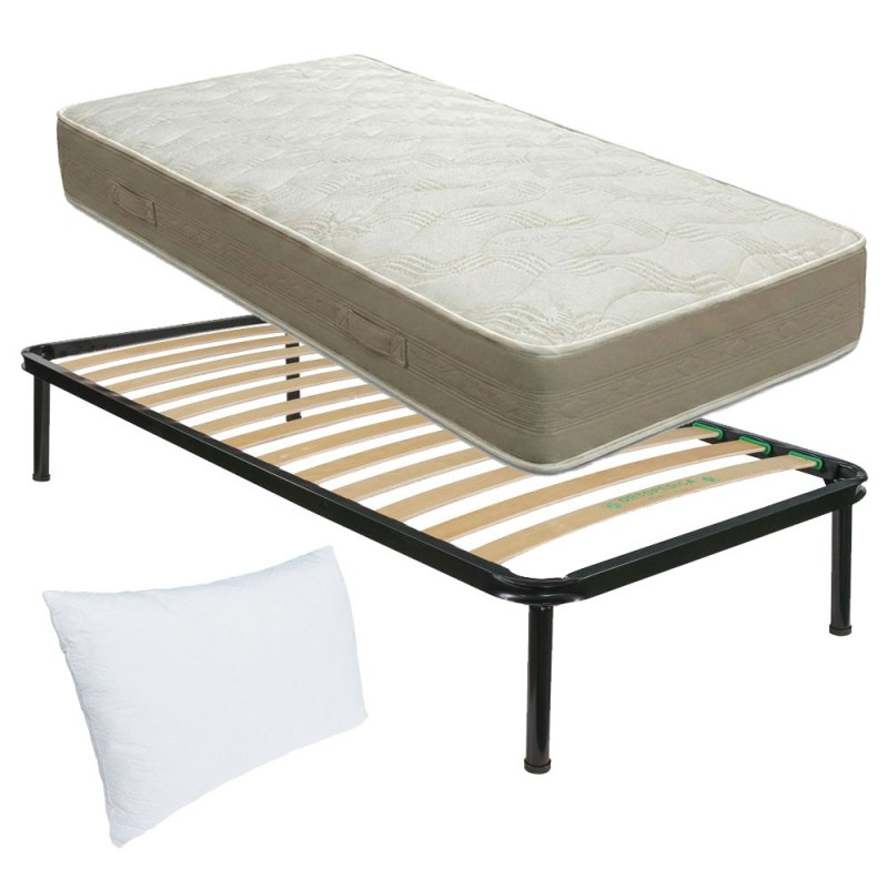 Kit 80x190 Materasso Memory FINLANDIA + Rete a doghe + Guanciale