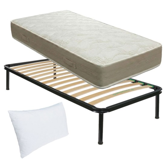Kit 80x190 Materasso Memory FINLANDIA + Rete a doghe + Guanciale