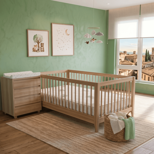 Materasso lettino culla altezza 13 cm antiacaro e anallergico