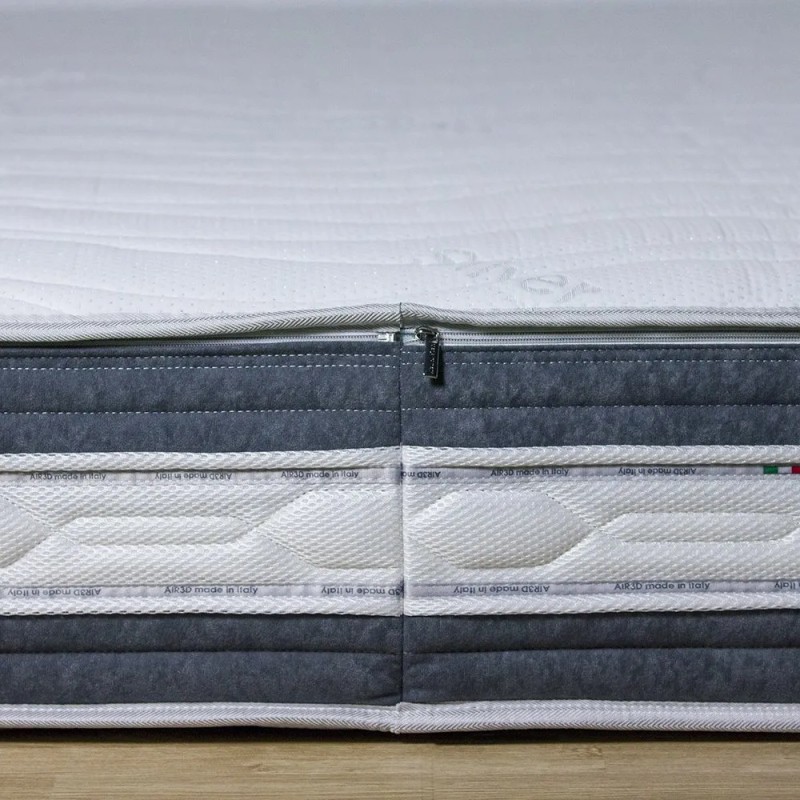Materasso memory MALAGA dettaglio fascia e zip